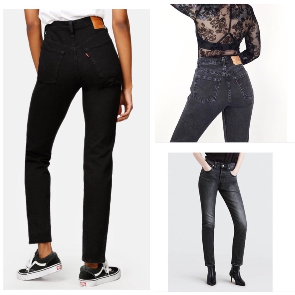 Vintage Levi’s 501 Original Hi-Rise Black Jeans 🌺